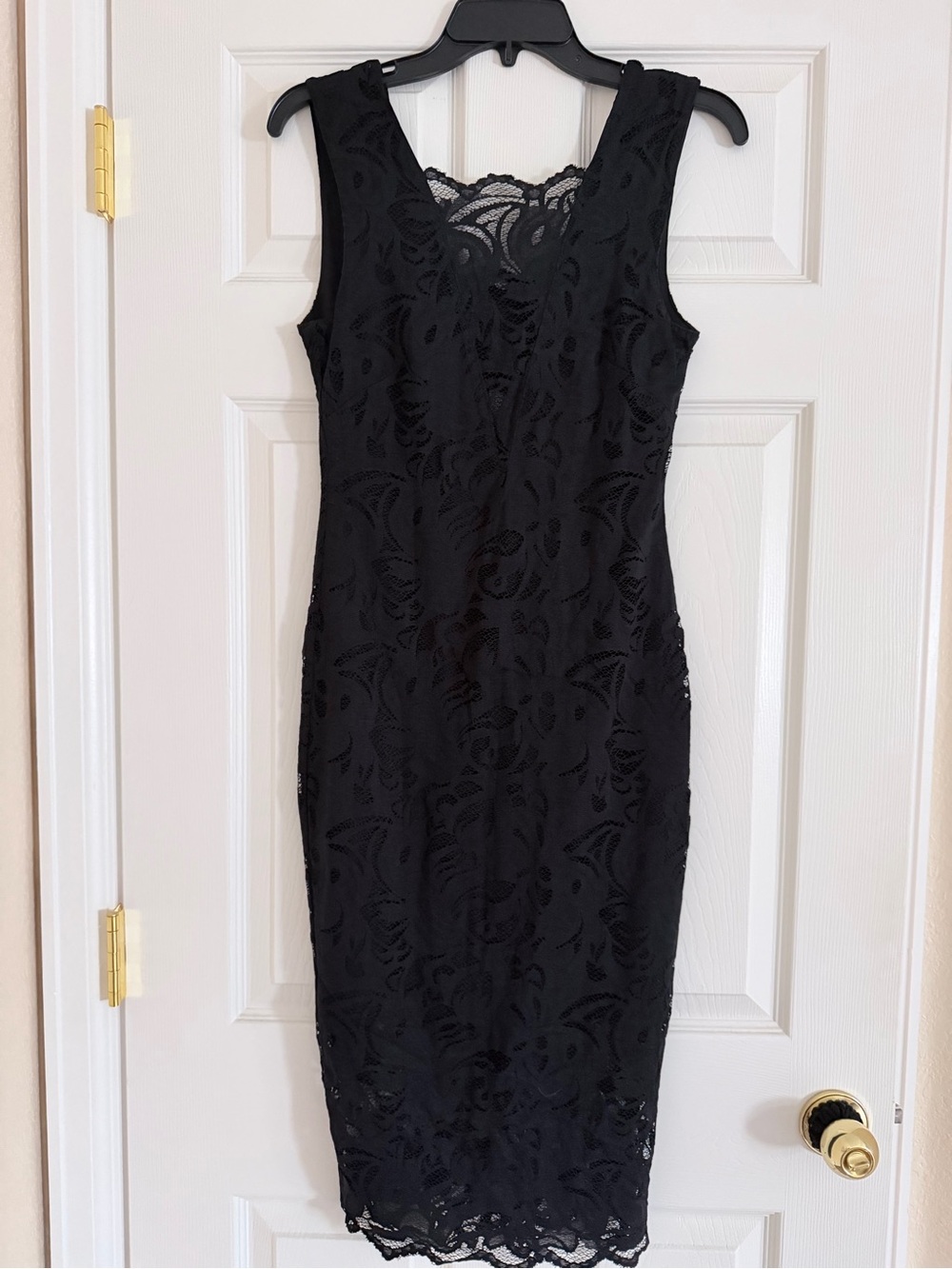 H&M Black Lace Sheath Dress